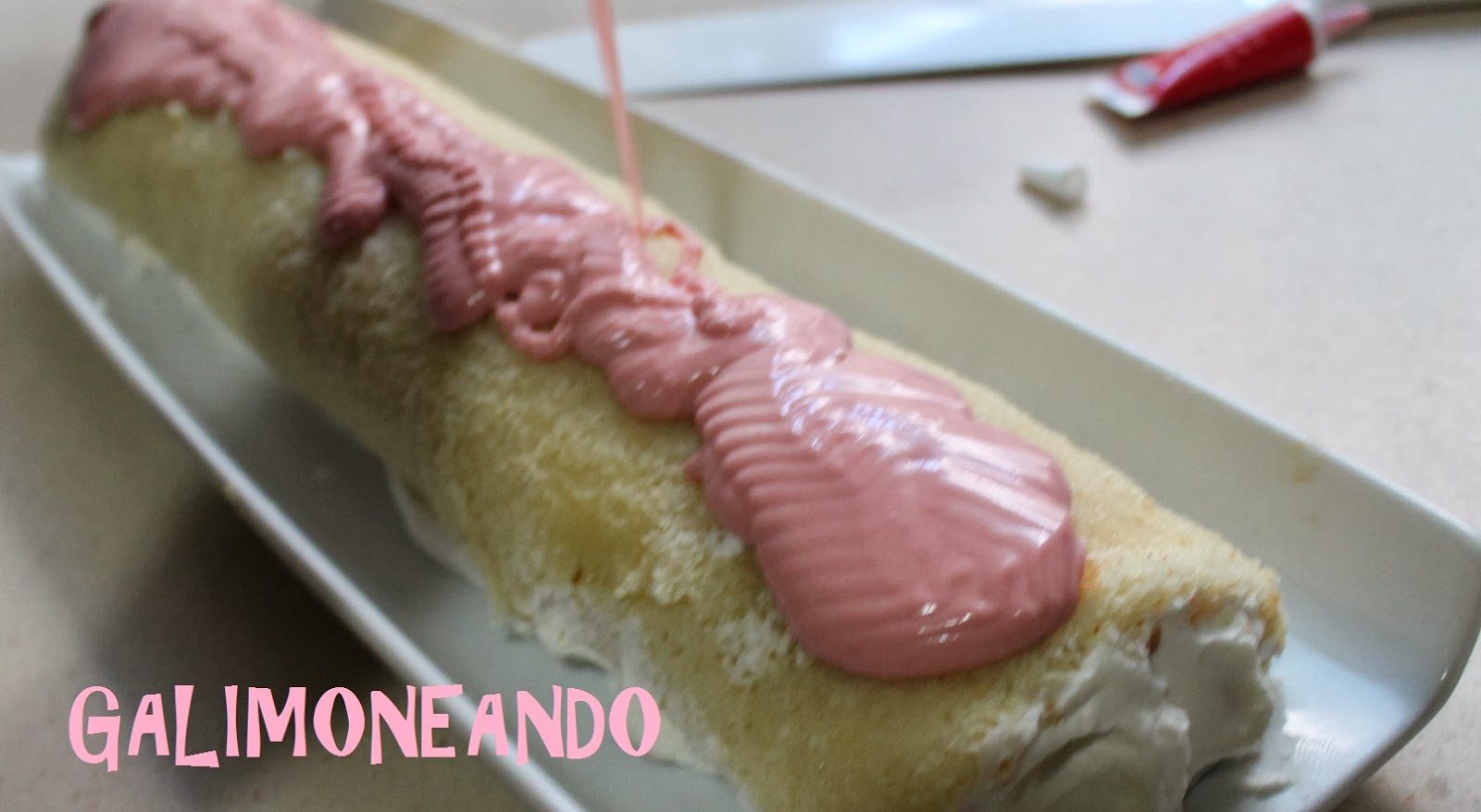 Cubrir el tronco con el chocolate GALIMONEANDO