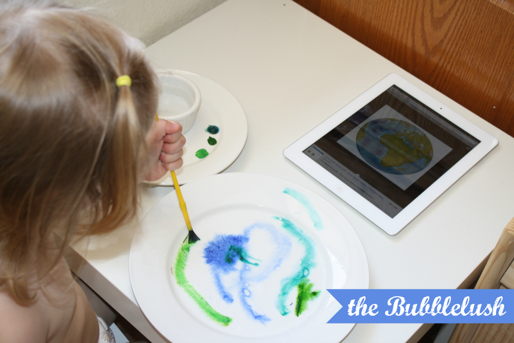 The Bubblelush Exploring Space Painting