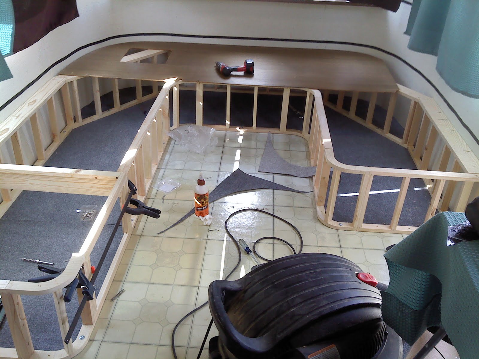 Airstream Renovation Airstream front seating