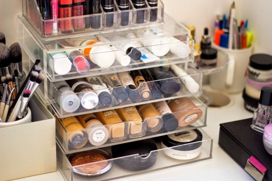 FashStyleLiv: Makeup Storage and Organisation Ideas: What's in my Muji Acrylic  Drawers?