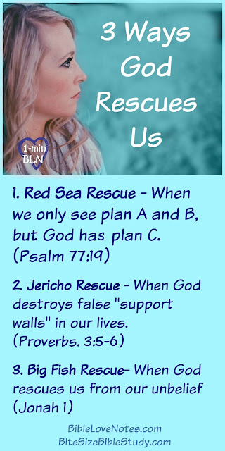 God rescues us from our troubles