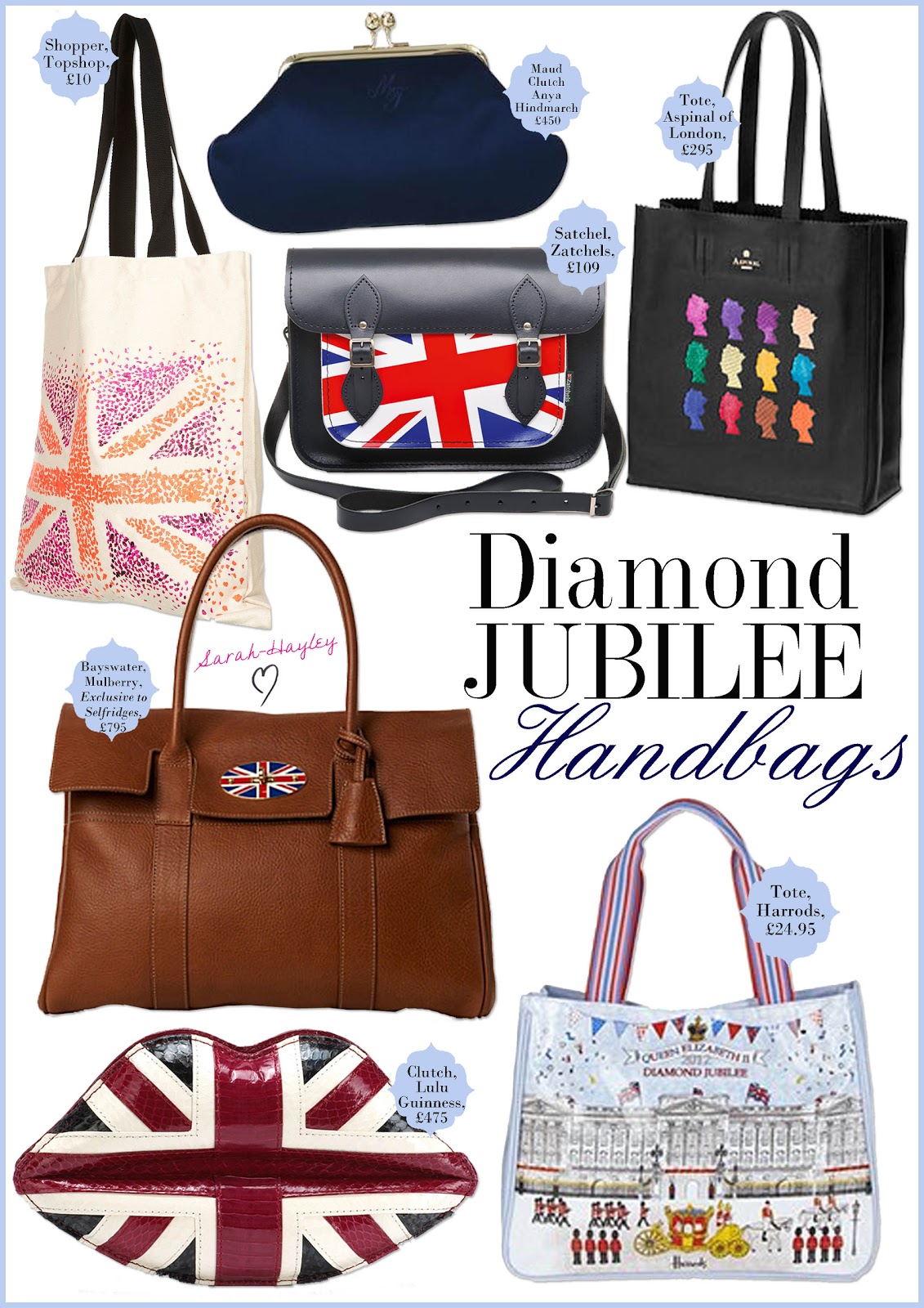Diamond Jubilee Accessories Handbag & Totes by SarahHayley Owen
