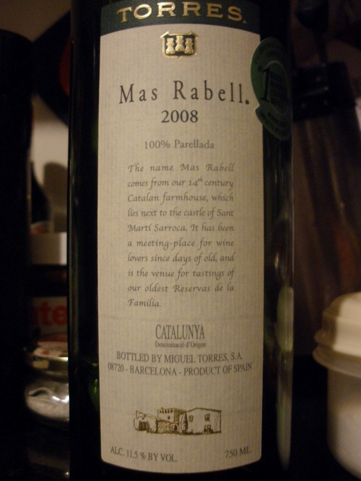 Fringe Wine: Parellada - Catalunya, Spain
