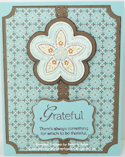 Stampin' Up! Triple Treat Flower and Spice Cake DSP