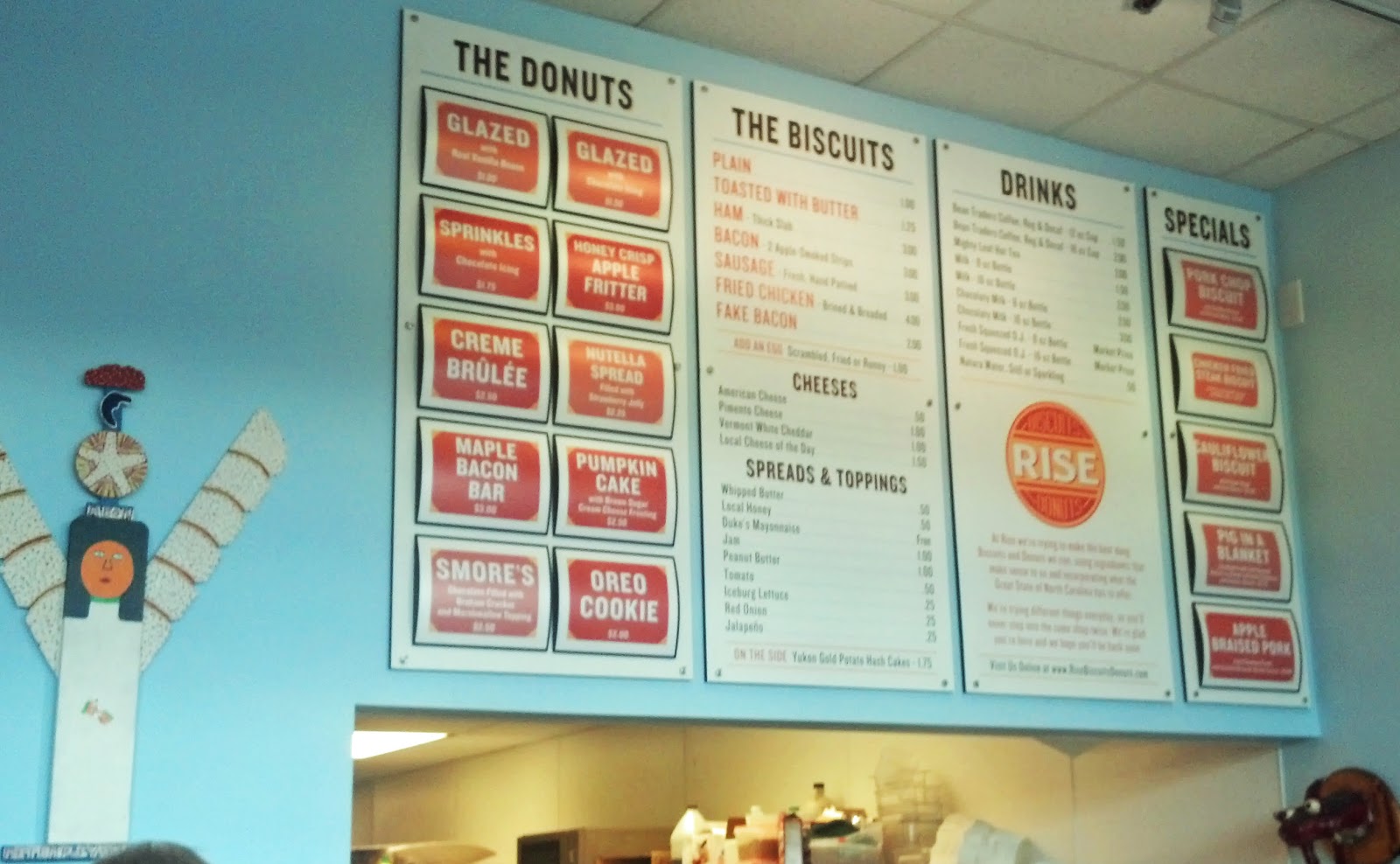 Notes from a Mom in Chapel Hill (A Guide) Rise Biscuits & Doughnuts
