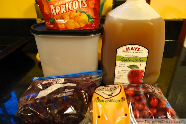 Apple/Apricot, Beet, Cranberry Sauce | Farm Fresh Feasts