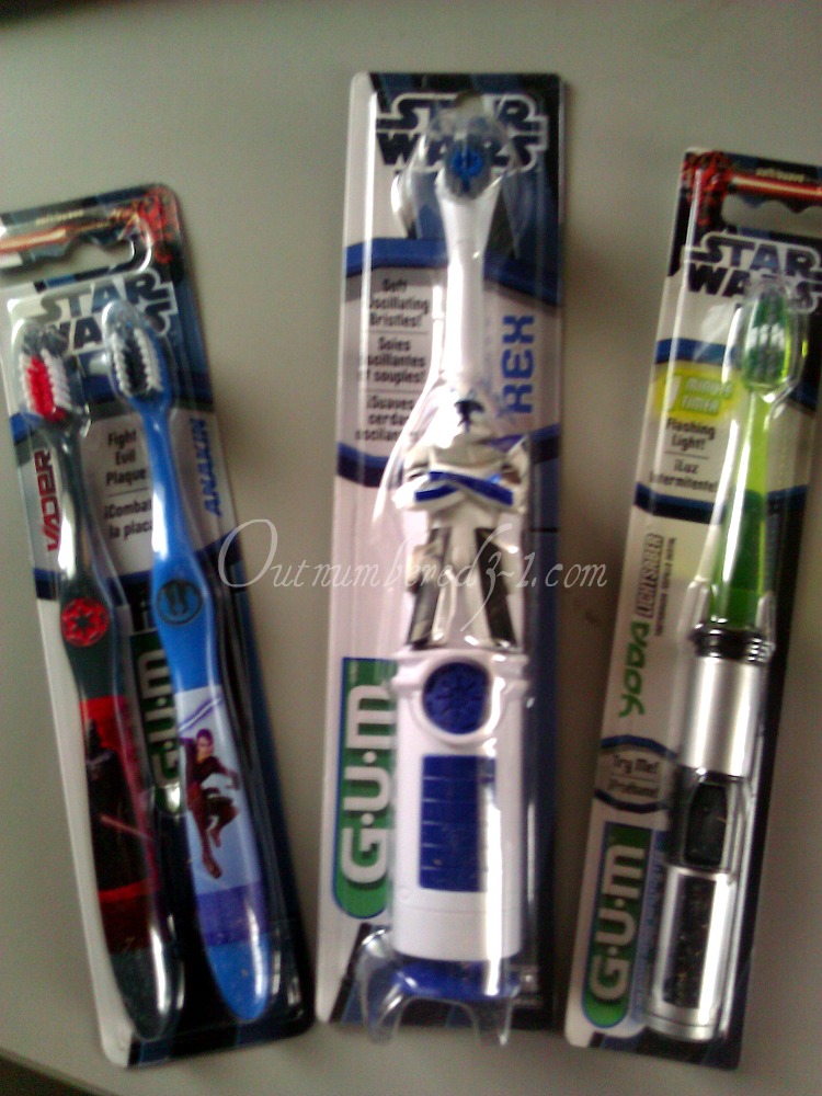 GUM Introduces Star Wars Lightsaber, Power and Manual Toothbrushes