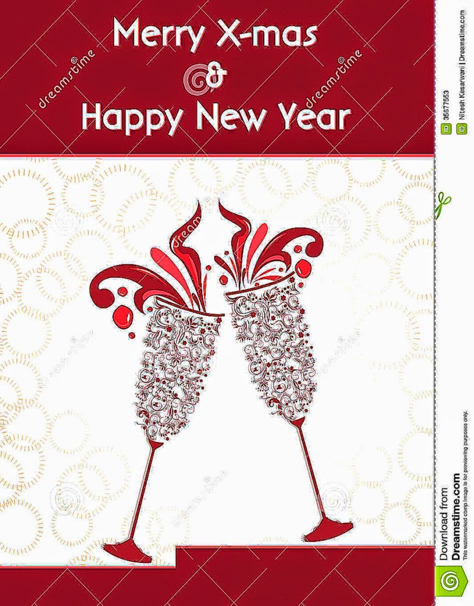 Creative Happy New Year 2014 Design With Champagne Glasses Creative Happy New Year 2014 Design With Champagne Glasses