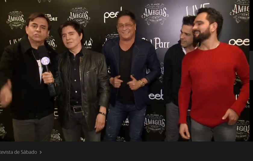 Amigos20anos Leonardo programa  Revista de SábadoTVTEM14 12 2019