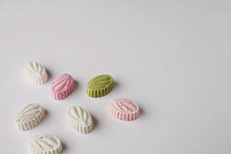 mini jardín zen comestible con wagashis