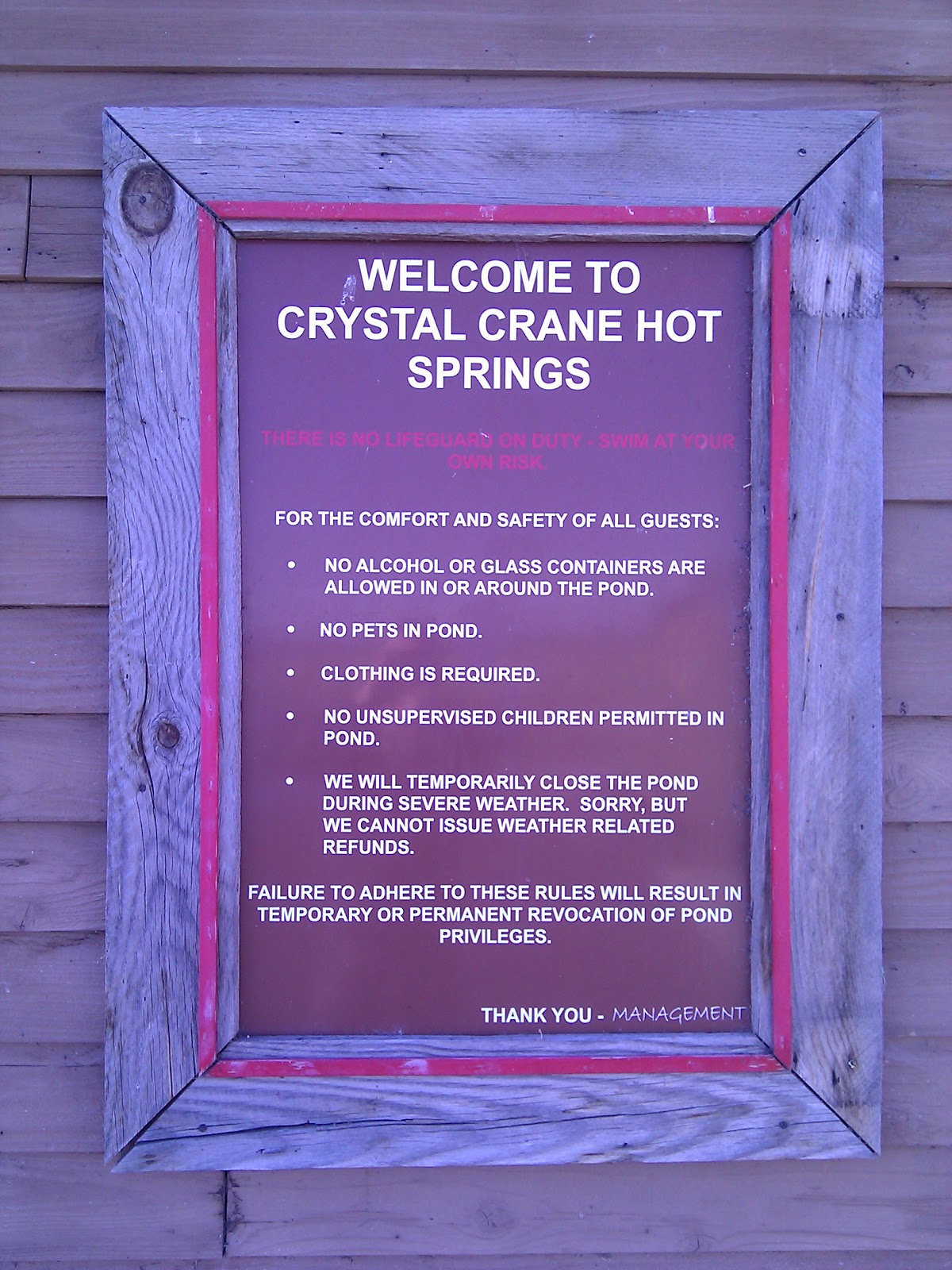 t i n y g o g o Crystal Crane Hot Springs overview