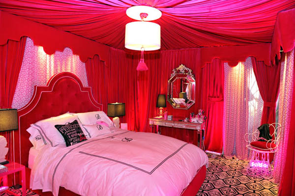 Design Bed Room Pink Design Bed Room