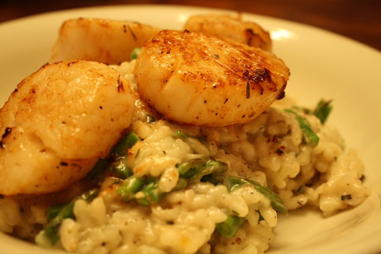 The Roediger House Meal No. 495 Scallop & Asparagus Risotto