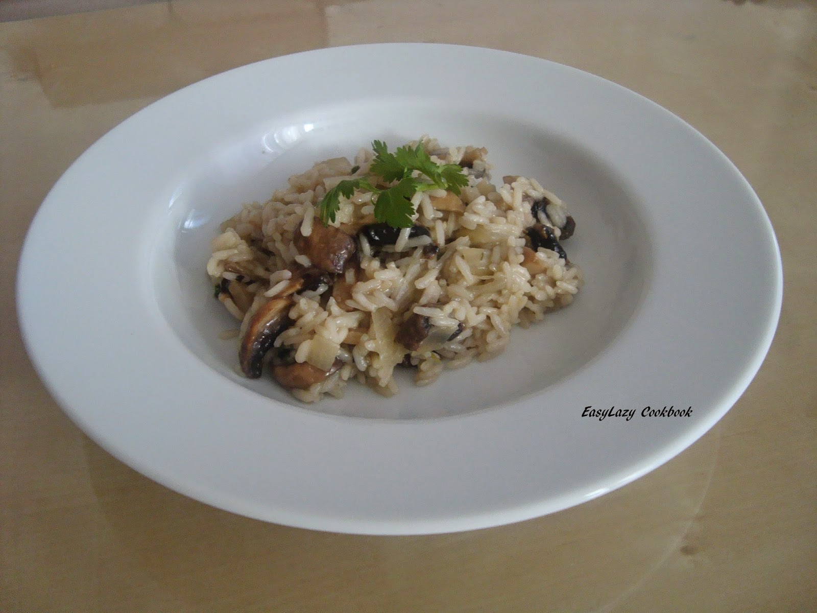 Poorni's Cookbook Jasmine rice and mushroom risotto