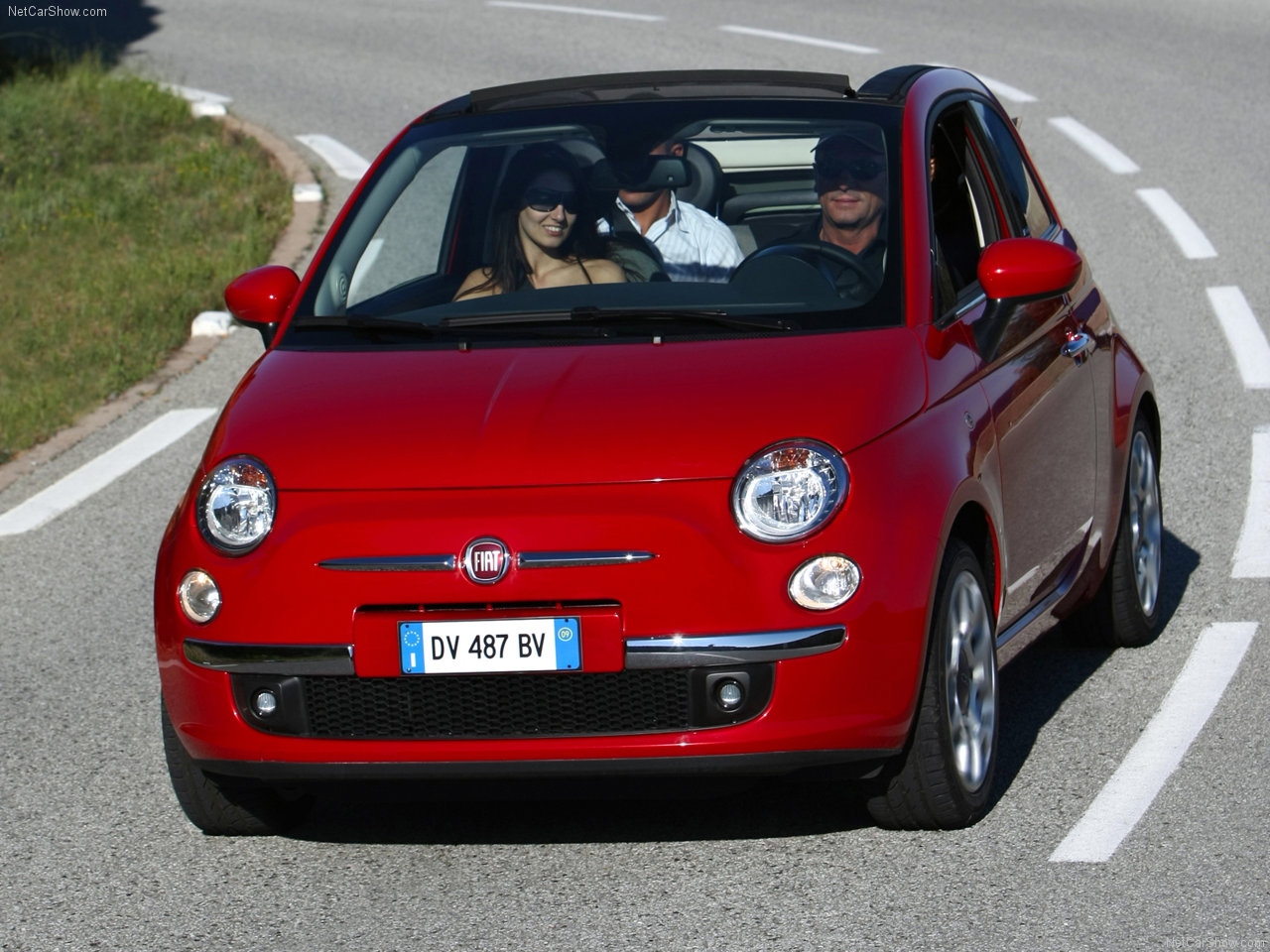 Fiat 500 Abarth Rouge Suspension Top Couvre Paire