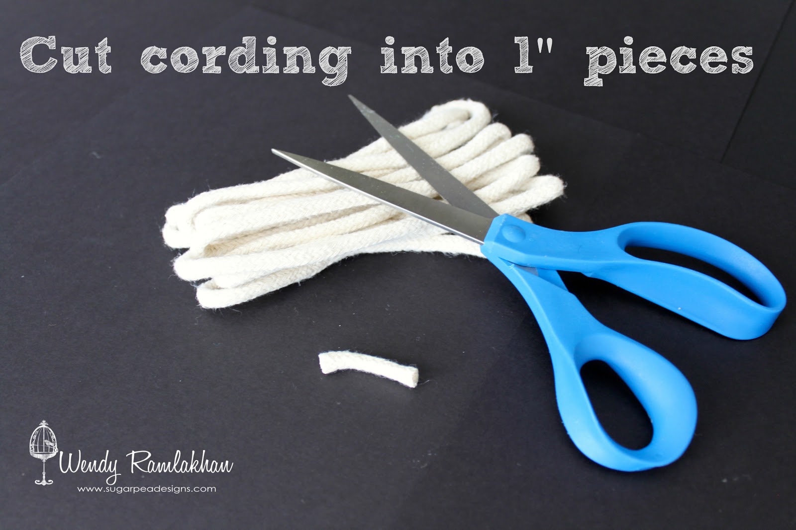SugarPea Designs Frayed Cord Wreath Tutorial