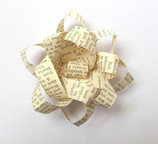 Upcycled paper bow tutorial