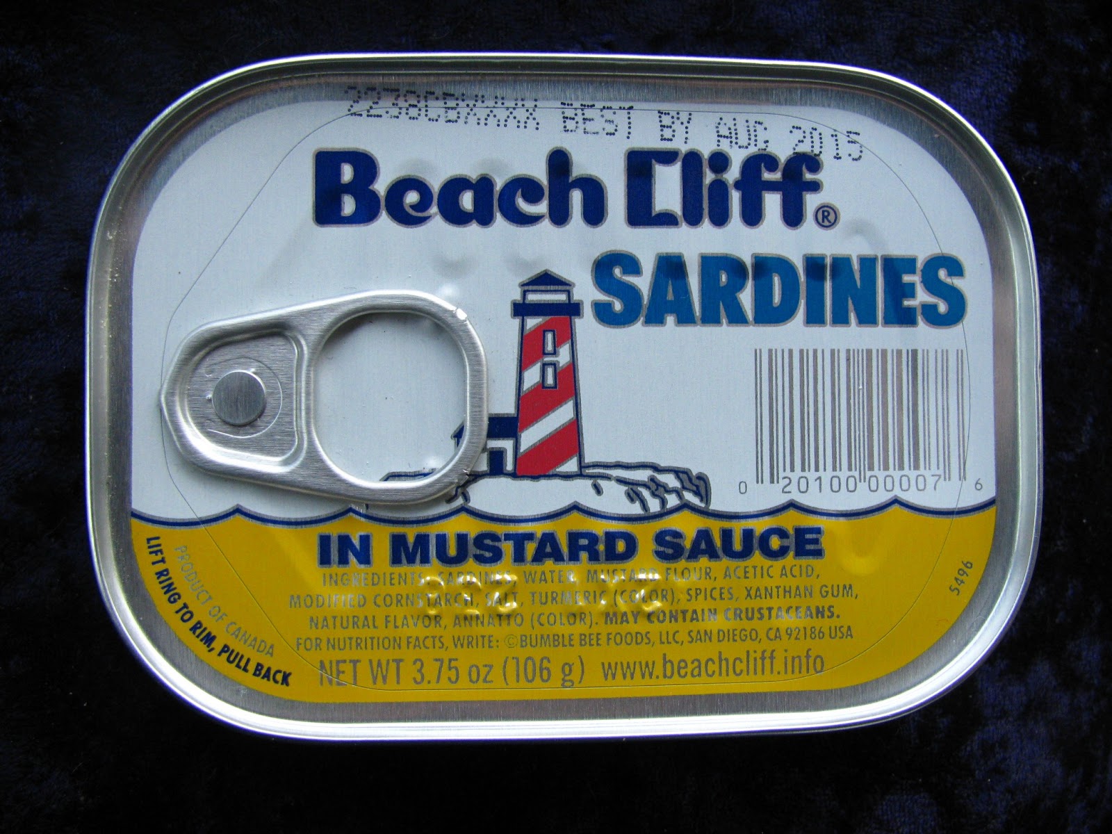 Mouth Full of Sardines Beach CliffSardines