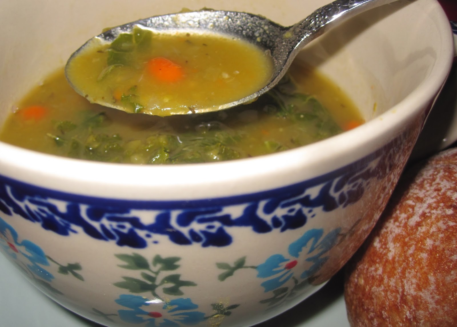 Vegan Kitty Patrol (VKP) Green Split Pea Soup with Kale