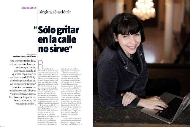  Ofelia de Pablo, Javier Zurita, Hakawatifilm,  Fotoperiodismo, Magazine Vanguardia, Birgitta Jóndósttir