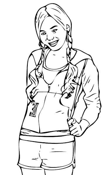 High School Musical Coloring Pages