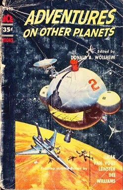 Cover of the anthology Adventures on Other Planets, edited by Donald A Wollheim