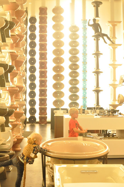 Kohler Design Center wall of china, potty world