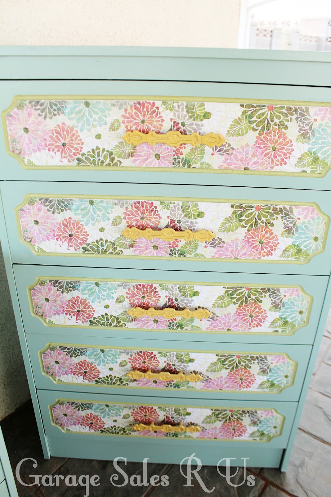 Garage Sales R Us Mod Podge Dressers