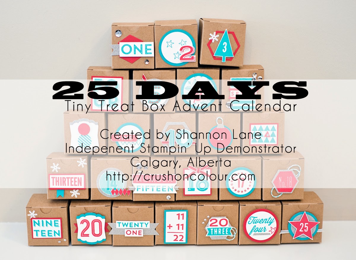 Crush On Colour 25 Days/Tiny Treat Box Advent Calendar