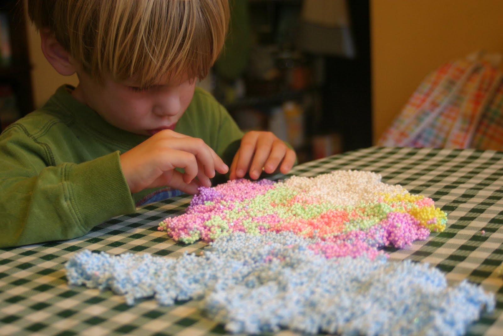 Thrift at Home Play Foam is Cool (for kids)