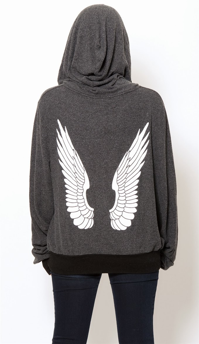 black angel wings hoodie