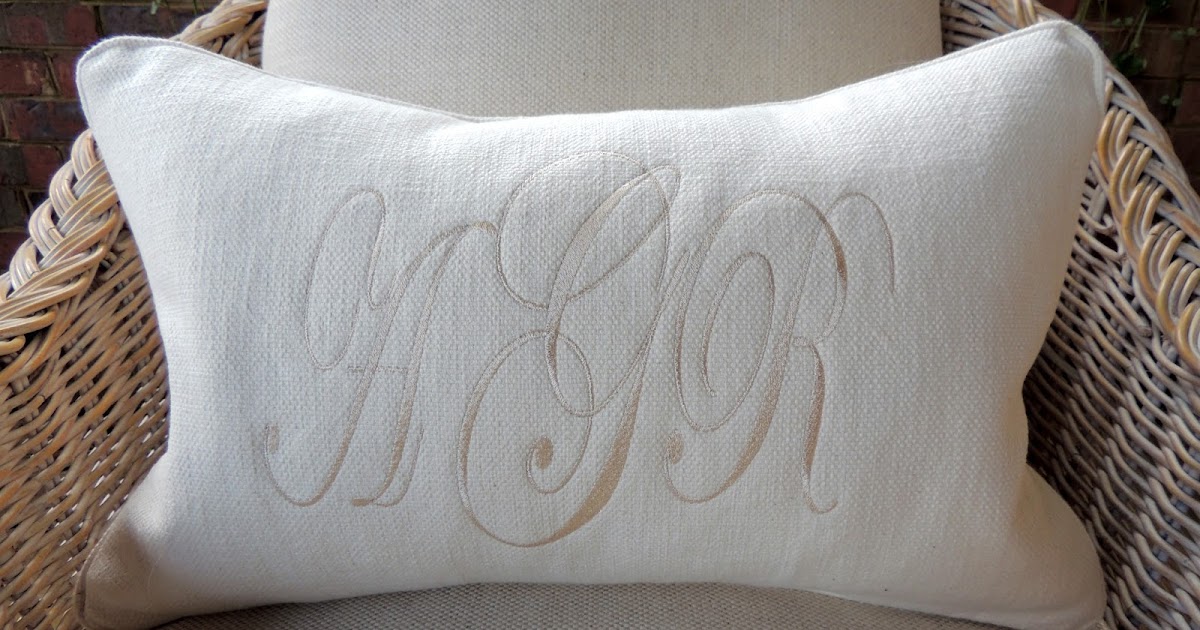 Woven Home Monogrammed Wedding Pillow Give Away!!!