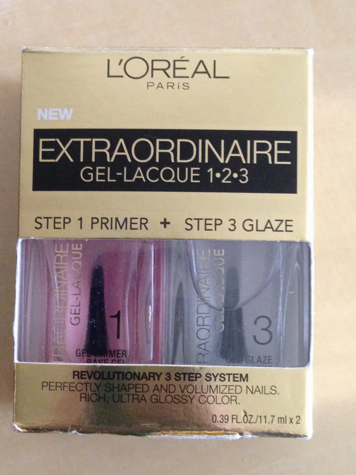 L'Oreal Extaordinaire Gel Lacque 1-2-3 System l'oreal nail polish, gel lacque system, nails, polish, gel manicure, diy manicure,