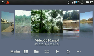 Android Video Player - Coverflow View