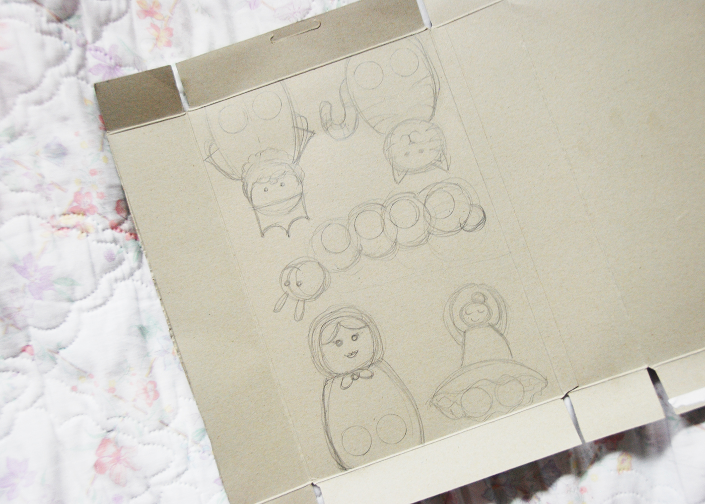 The Pink Doormat Cardboard Finger Puppets