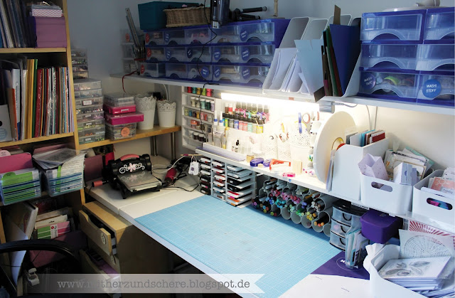 Mit Herz und Schere: DIY Embossing-Regal und Treppenregal :-)