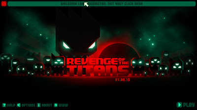 Revenge of the Titans Title Screen
