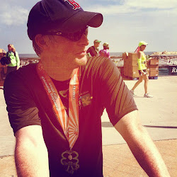 Finishing the Shamrock Marathon in March 2012