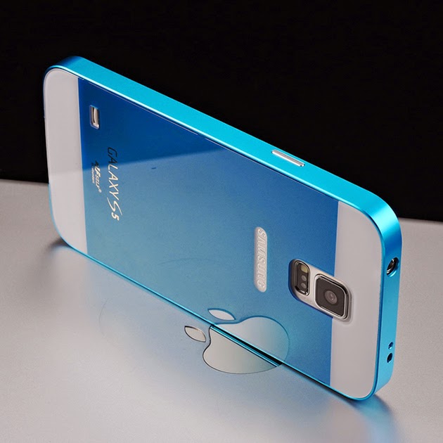 เคส S5 พร้อมส่ง 108046 ลายเรียบ-สีฟ้า
