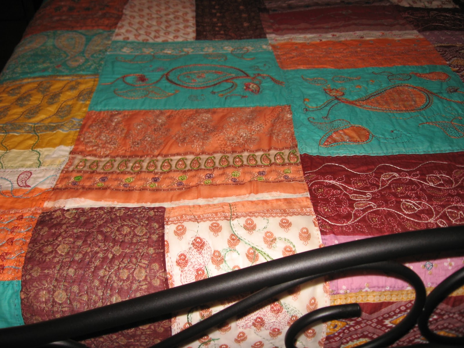 Artistic Endeavors of a Restless Soul A Saree Quilt