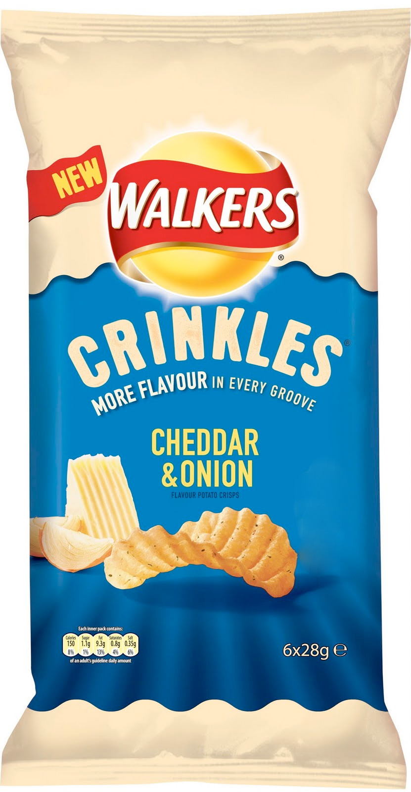 A Blog About Crisps Packet 24 Walkers Crinkles Cheddar & Onion