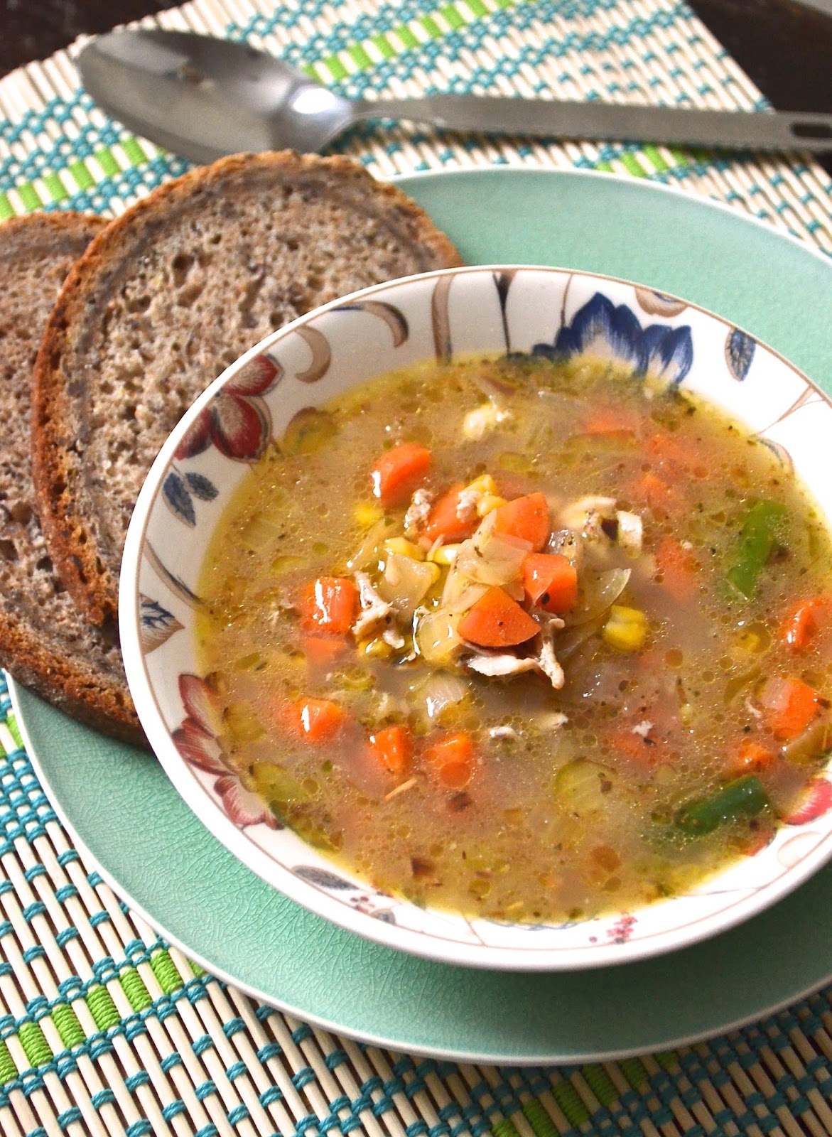 Dishing With Divya Chicken Bones and Vegetable Soup