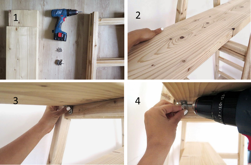 Decoración fácil: 3 ideas para reutilizar escaleras de mano en ... Ideas Escalera Estanteria