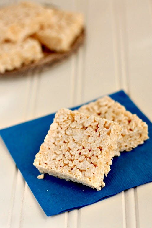Brown Butter Rice Krispies Treats {No Gelatin}