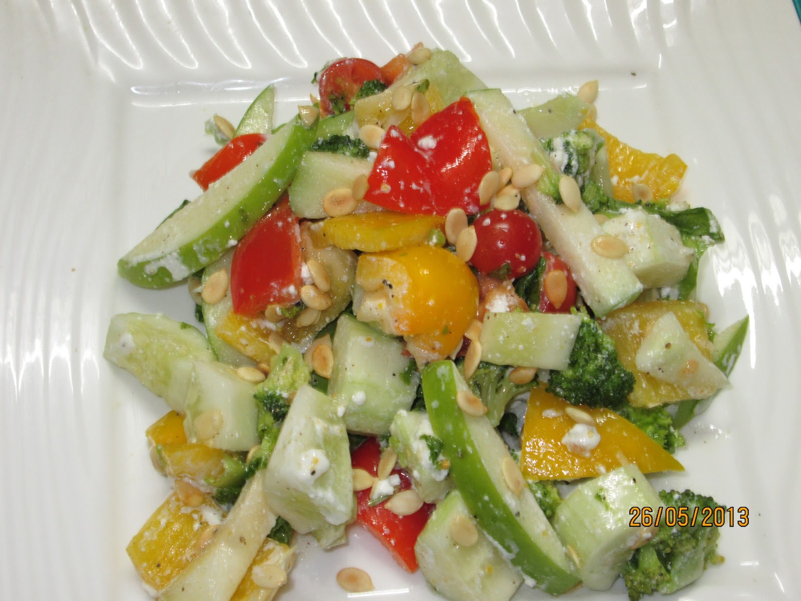 Food for Life ! Exotic Veggie’s & green Apple Salad with Lemon and
