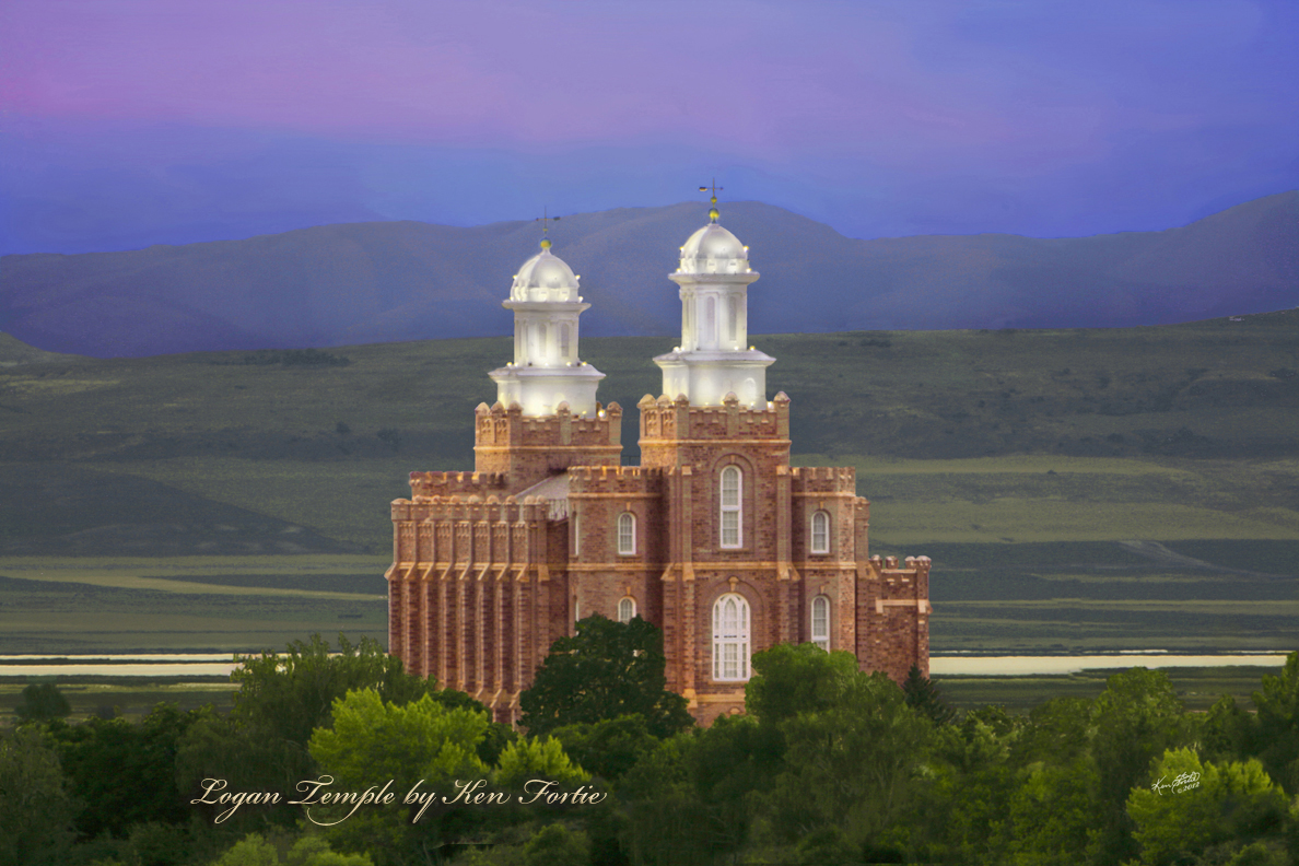 Temples by Ken Fortie: LOGAN UTAH TEMPLE
