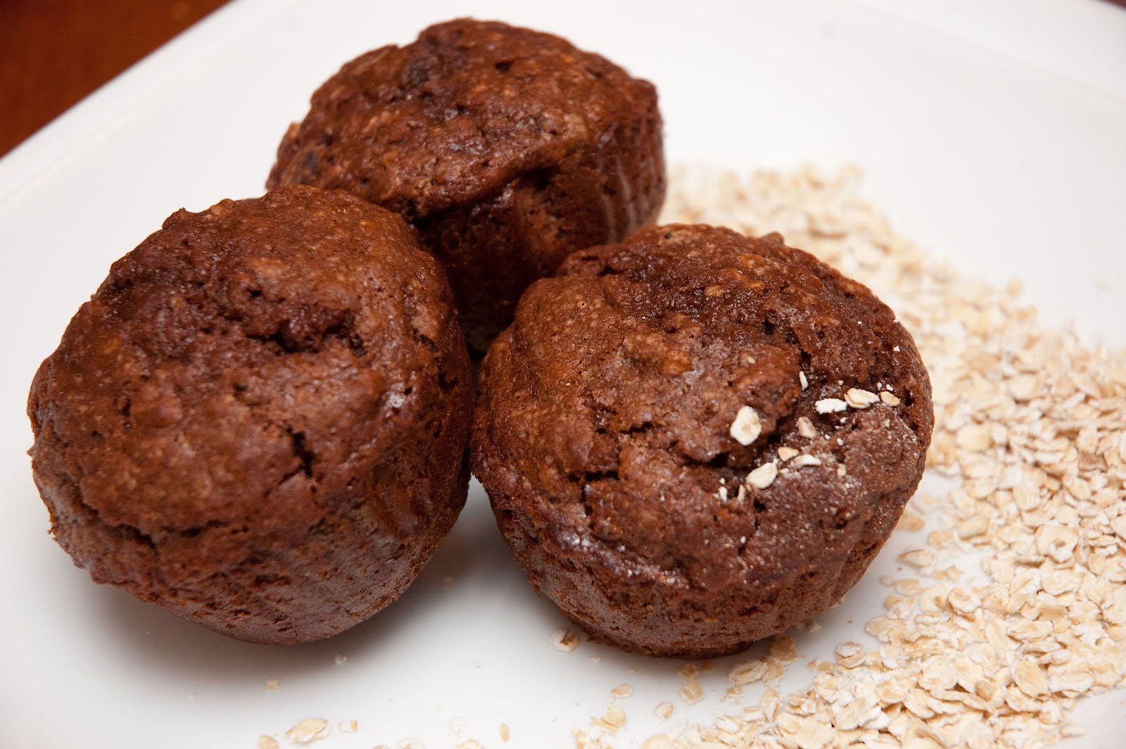 Muffins au cacao et au gruau Doumdoum se régale