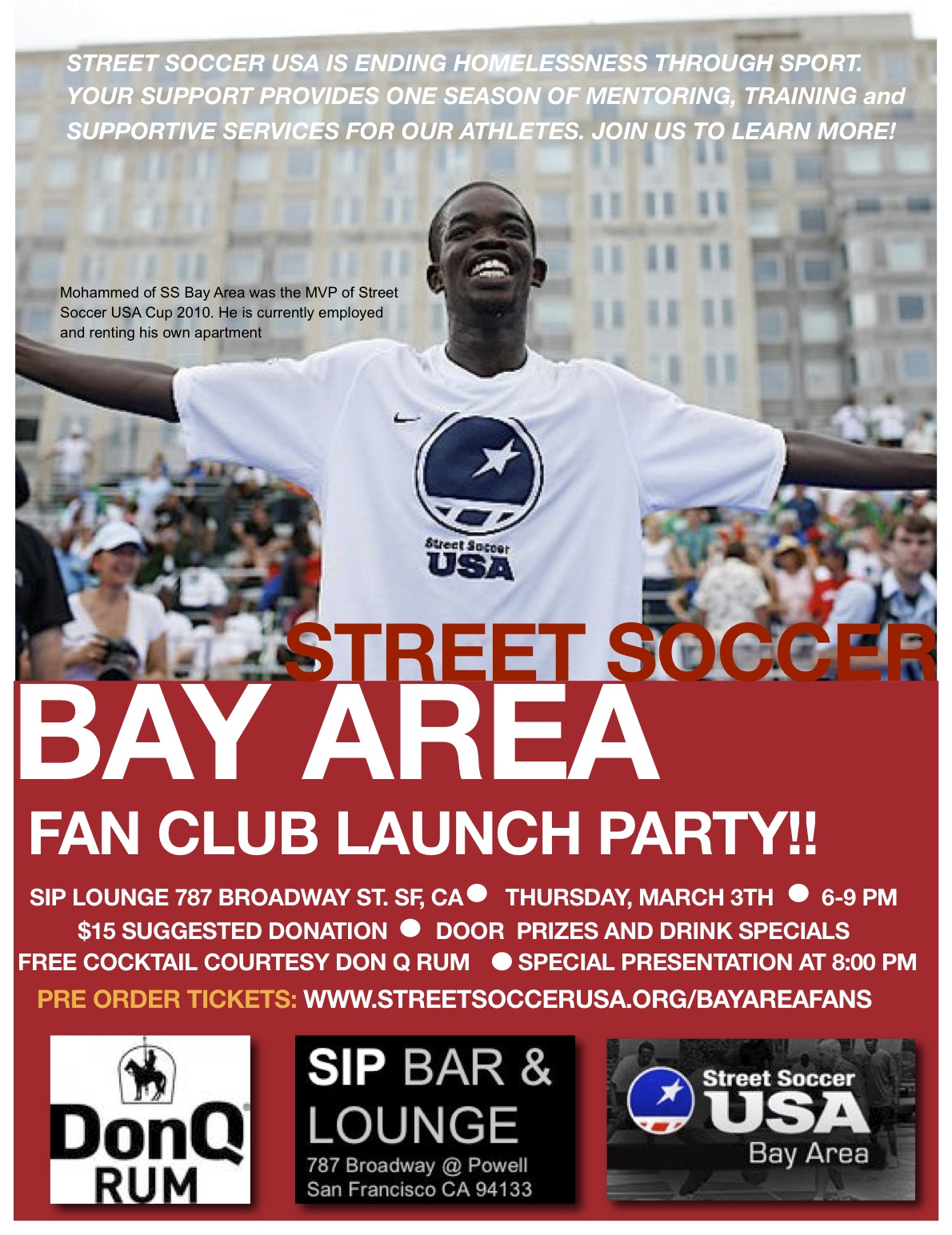 Street Soccer USA Street Soccer Bay Area Fan Club Kickoff!