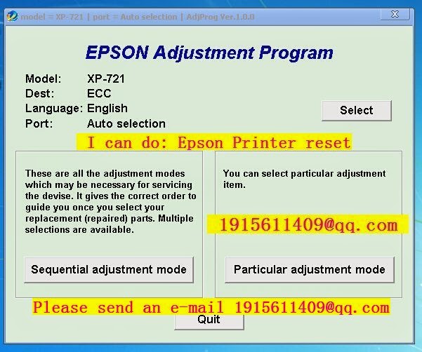Epson adjustment program l210