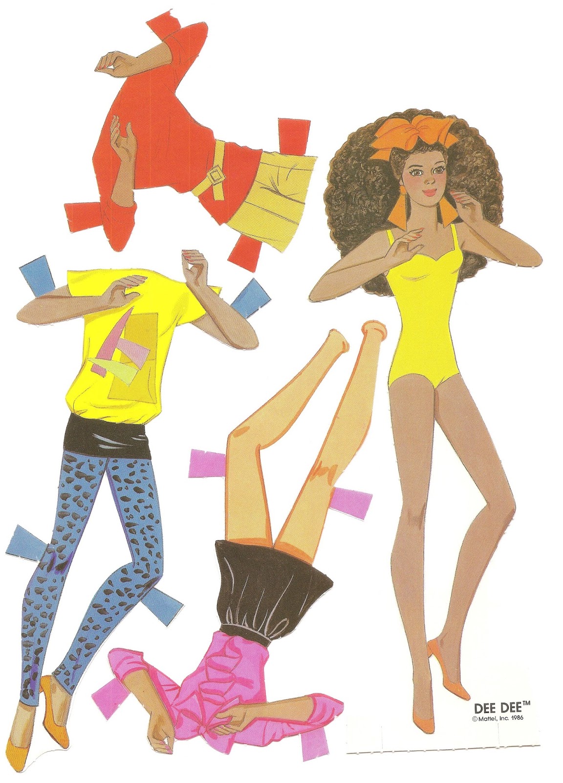 Mostly Paper Dolls Too!: Dee Dee from BARBIE ROCKERS Paper Doll Book